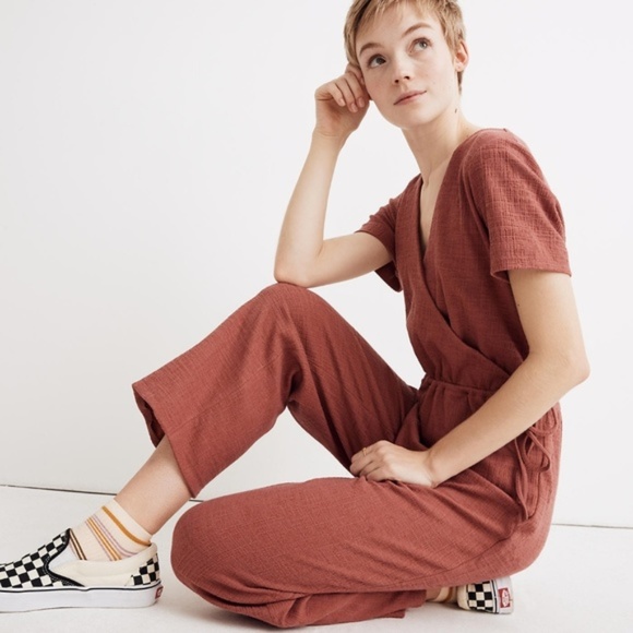 Madewell Pants - Madewell Texture & Thread Wrap Jumpsuit